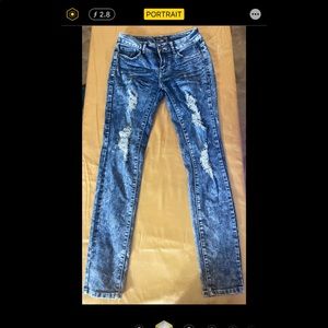 Shredded Denim Jeans